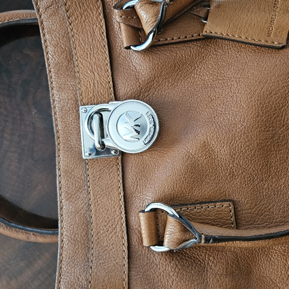 MICHAEL Michael Kors Hamilton Satchel Brown - Picture 3 of 5